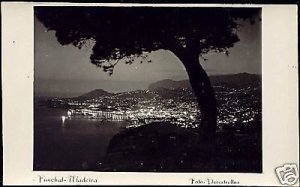 portugal, MADEIRA Funchal, Panorama by Night (1950s) RP