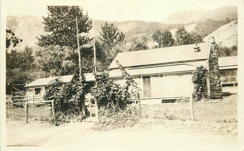 Big Timber Montana Old Kaintuck Camp Pacific 1920s RPPC Photo Postcard 20-1401