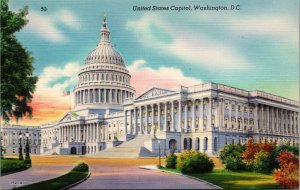 postcard United States Capitol  Washington DC