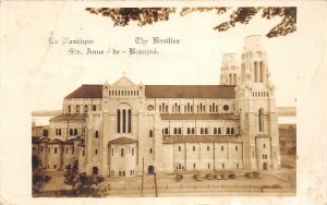 J24/ Ste. Anne de Beaupre Quebec Canada RPPC Postcard c1938 Basilica 63