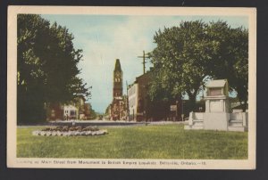 Canada Ontario BELLEVILLE Main Street Monument to British Empire Loyalists ~ WB