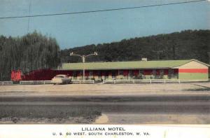 Charleston West Virginia Lilliana Motel Street View Vintage Postcard K47831