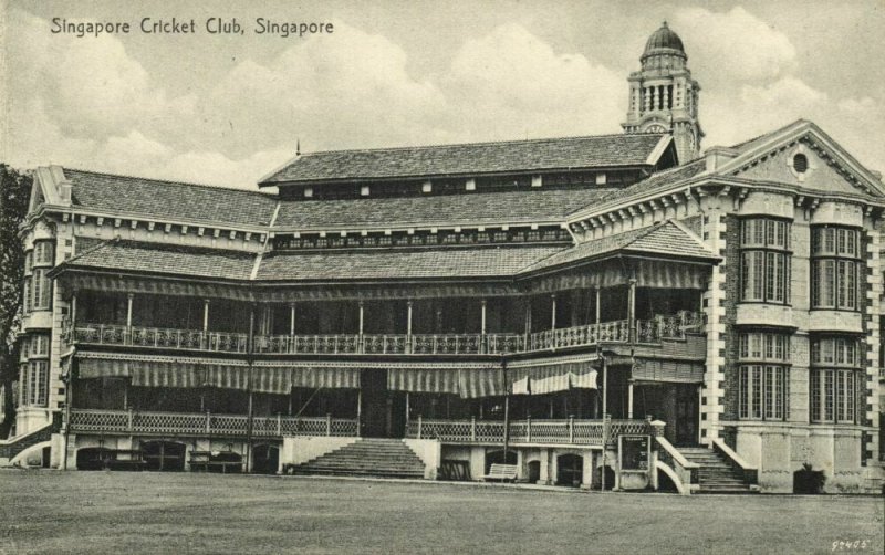 singapore, Singapore Cricket Club (1910s) Postcard