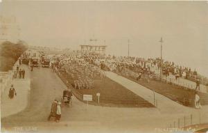 Autos C-1910 Folkestone Kent UK The Leas RPPC real photo postcard 10009