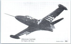 Postcard - Grumman Panther, Jet Fighter US Navy