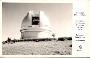 Frashers Fotos Real Photo PC Palomar Observatory Palomar Mountains California