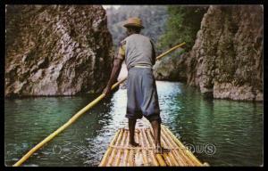 Raftsman on the Rio Grande, Jamaica.