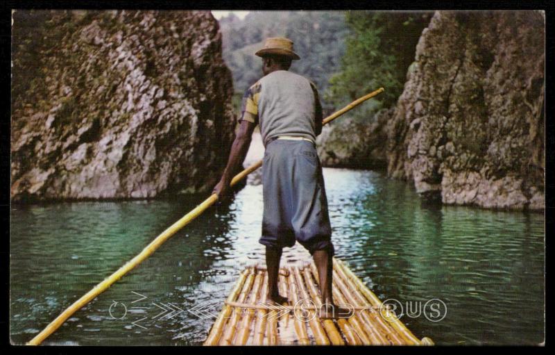 Raftsman on the Rio Grande, Jamaica.