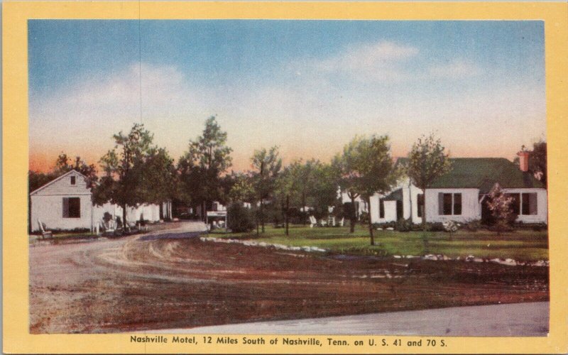 Nashville Motel Nashville Tennessee Postcard PC447