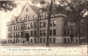 Vintage Postcard Bowen Hall, Kalamazoo College, Michigan KJ10