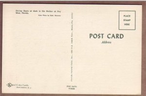 Key West FL Shrimp boats postcard