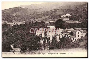 Old Postcard Cambo Les Bains View Taking The Terraces