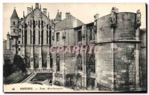 Old Postcard Poitiers Tower Montbergeon