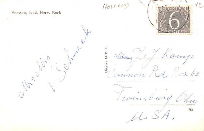 Veessen Ned Hery Kerk Holland 1959 