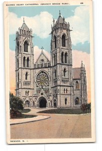Newark New Jersey NJ Postcard 1915-1930 Sacred Heart Cathedral Branch Brook Park