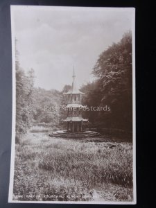 Staffordshire THE PAGODA FOUNTAIN Alton Towers c1935 RP by R. Tuck M.Z. Waddicar