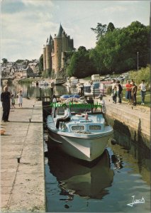 France Postcard - Josselin, Brittany - Rohan Castle on The Oust Banks  RR15661