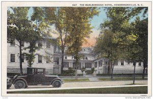 The Marlborough Hotel, HENDERSONVILLE, North Carolina, 1930-1940s