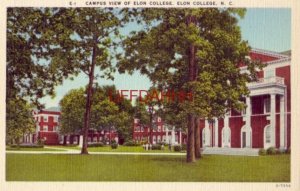 CAMPUS VIEW OF ELON COLLEGE, NORTH CAROLINA