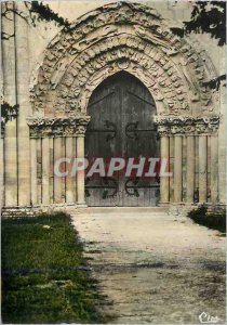 Postcard Modern Blasimon (Gironde) Details of the Church of the former Abbey ...