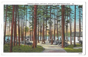 Marion, Massachusetts to British Columbia, Canada 1938 PPC Lake Buel, Flag cncl