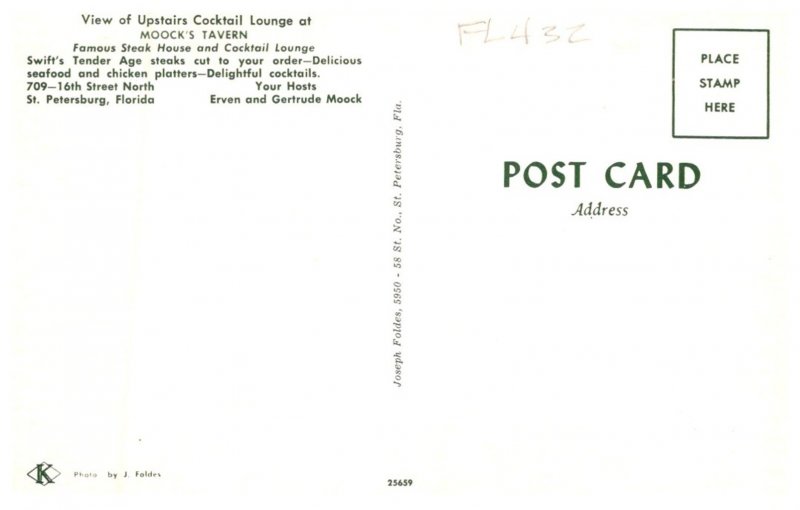 Florida  St.Petersburg , Moock's Tavern . interior