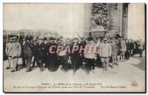 Old Postcard Militaria Paris The parade of victory July 14, 1919 As head of t...