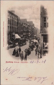 Germany Hamburg Elbstrasse Vintage Postcard C128