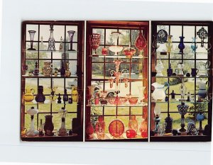 Postcard Beautiful Examples Of The Cape Cod Glassmakers Art In Sandwich MA USA