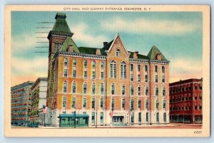 Rochester New York NY Postcard Highland Park Reservoir Scenic View 1942 Vintage