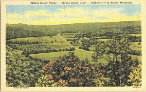 1955 Million Dollar Valley Highway 71 Boston Mtns Vintage Standard View Postcard 