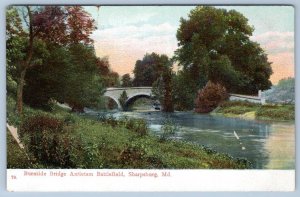 1910's BURNSIDE BRIDGE ANTIETAM BATTLEFIELD SHARPSBURG MARYLAND MD POSTCARD