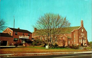 Lady of Lourdes Catholic Church Seaford DE Delaware UNP Chrome Postcard A8