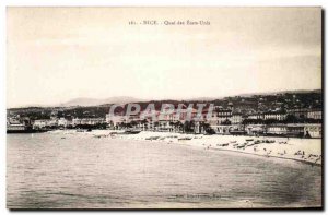 Old Postcard Nice Quai des USA