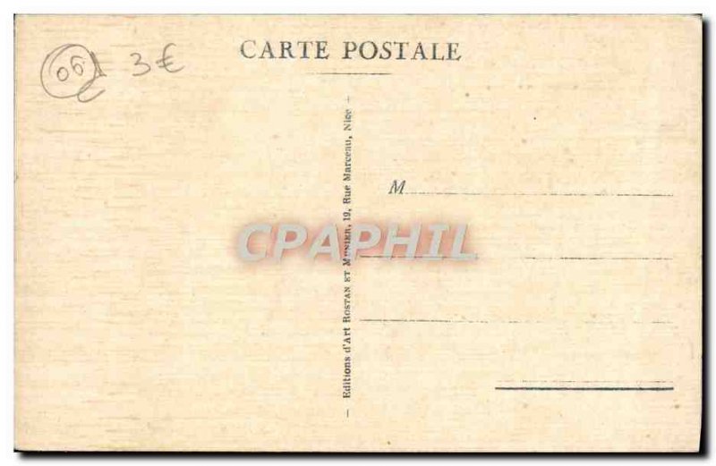 Old Postcard Roquebrune Cap Martin View