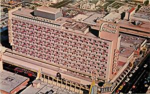 Birdseye View 1966 Hotels Fremont Las Vegas Western Resort postcard 159