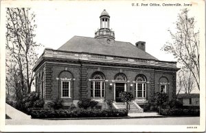 Postcard United States Post Office Building in Centerville, Iowa