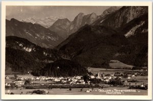 Golling Tennengebirge Dachstein Austria Mountains Real Photo RPPC Postcard