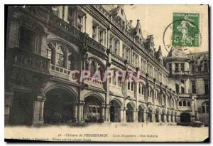 Old Postcard Chateau de Pierrefonds Court of Honor A Gallery