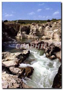 Modern Postcard La Roque sur Ceze Gard waterfall Sautadet Spectacular erosion...