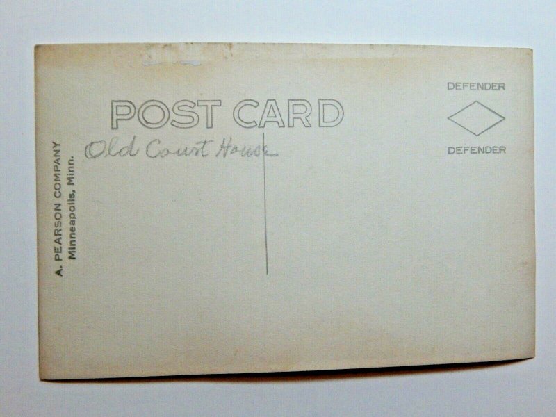 Vintage 1930s Court House Clark South Dakota RPPC Photo Postcard