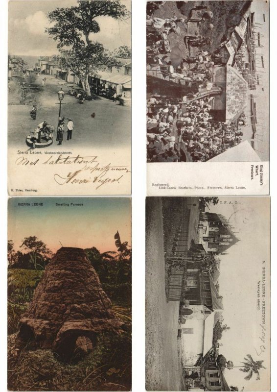 SIERRA LEONE AFRICA 48 Vintage Postcards Pre-1940 (L3036)