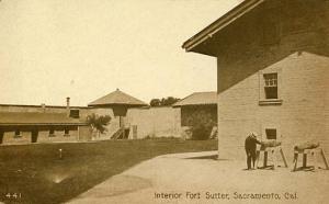 CA - Sacramento. Fort Sutter, Interior