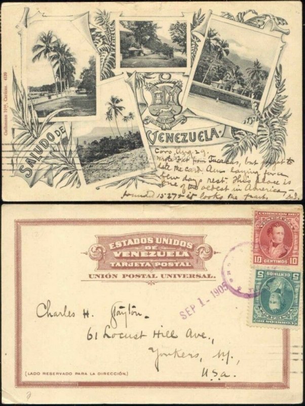 venezuela, CORO, Multiview with Landscapes (1905) Stamps