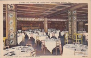 Old Faithful Inn Dining Room Yellowstone National Park Curteich