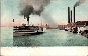 Postcard Steamer Greyhound in Toledo, Ohio~1737