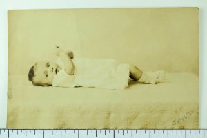 1936 RPPC Cute Baby 3 Months Old Real Photo Postcard P35 