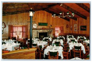 c1960s Saddle and Cycle Dining Room and Cocktail Lounge Rockford IL Postcard 