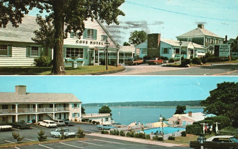 Vintage Postcard 1976 The Cove Motel And Grille Town Cove Orleans Massachusetts