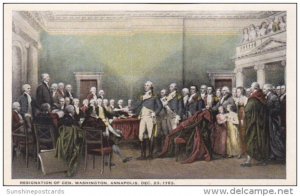 Resignation Of General Washington Annapolis 23 December 1783